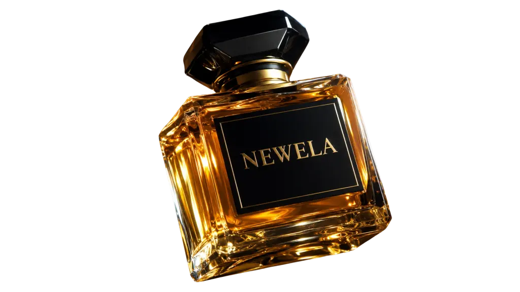 NEWELA, cristal facetté à la lumière ambrée