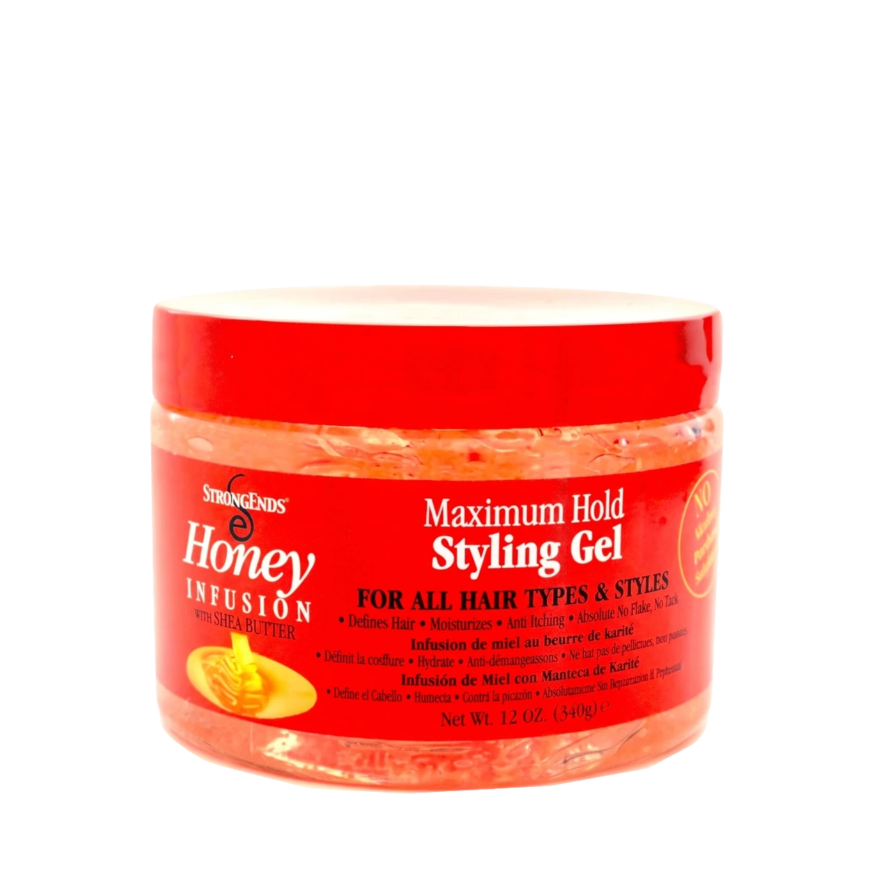 Pot StrongEnds Honey Infusion sur une souche de bois nappée de miel