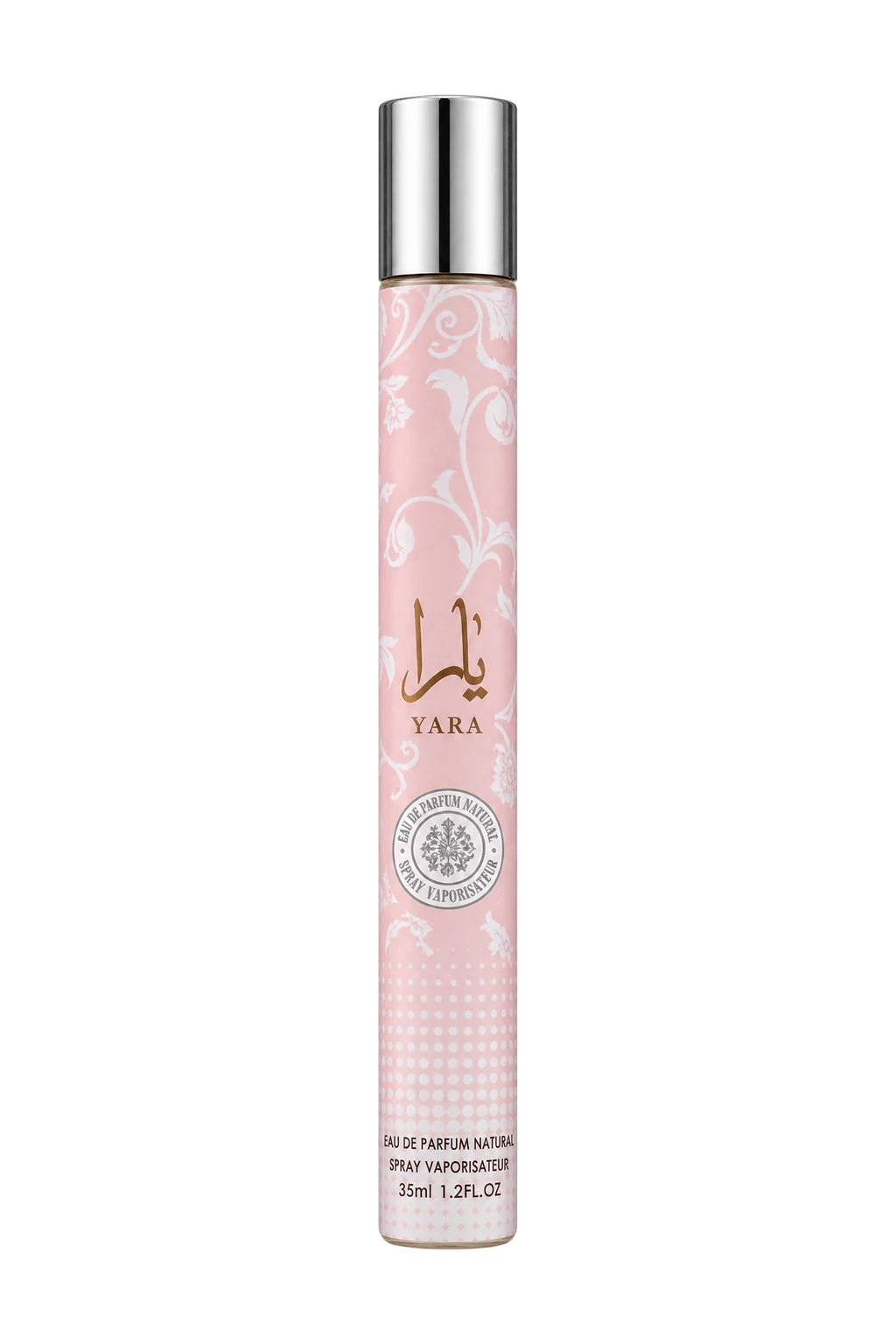 Tube Yara rose dans une arche de travertin rosé